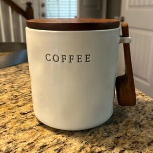 Hearth & Hand Coffee Canister w/ Wood Scoop